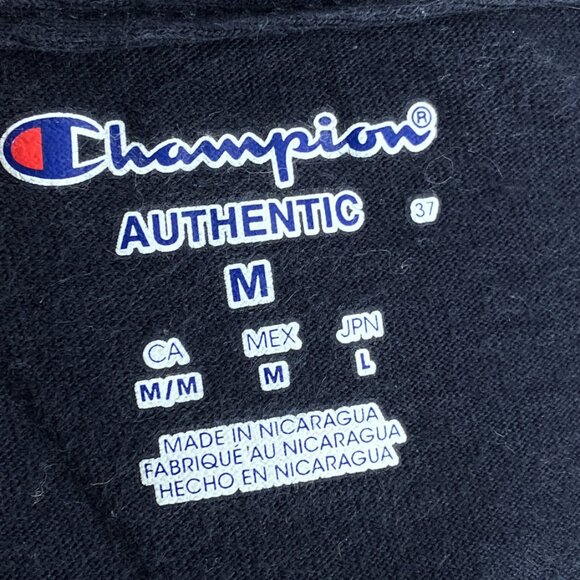 Champion Men's Medium M Navy Blue Butler University Alumni Graphic Tee T-Shirt - Picture 3 of 4